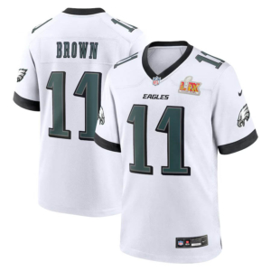 Eagles A.J. Brown Super Bowl LIX Jersey White