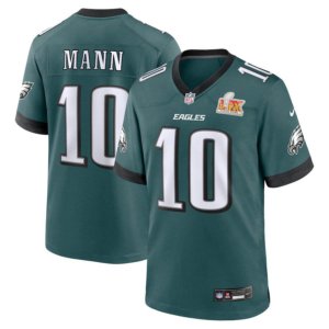 Eagles Braden Mann Super Bowl LIX Jersey Midnight Green