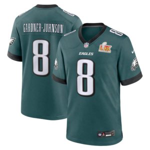 Eagles Chauncey Gardner-Johnson Super Bowl LIX Jersey Midnight Green