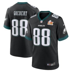 Eagles Dallas Goedert Super Bowl LIX Jersey Black