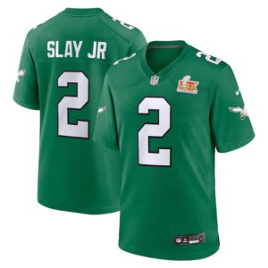 Eagles Darius Slay Super Bowl LIX Jersey Kelly Green