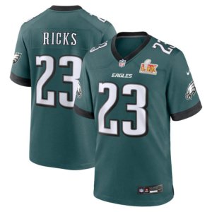 Eagles Eli Ricks Super Bowl LIX Jersey Midnight Green