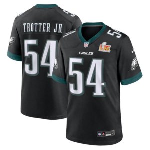 Eagles Jeremiah Trotter Jr. Super Bowl LIX Jersey Black