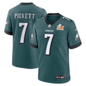 Eagles Kenny Pickett Super Bowl LIX Jersey Midnight Green