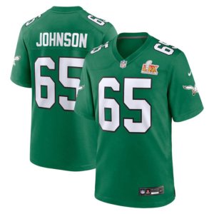 Eagles Lane Johnson Super Bowl LIX Jersey Kelly Green