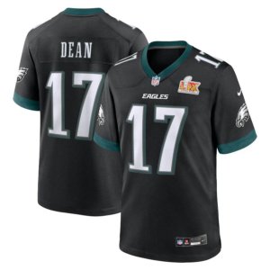 Eagles Nakobe Dean Super Bowl LIX Jersey Black