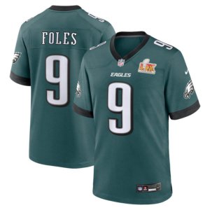 Eagles Nick Foles Super Bowl LIX Jersey Midnight Green