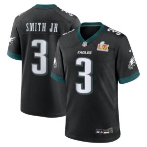 Eagles Nolan Smith Super Bowl LIX Jersey Black