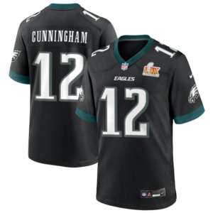 Eagles Randall Cunningham Super Bowl LIX Jersey Black
