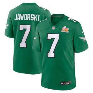 Eagles Ron Jaworski Super Bowl LIX Jersey Kelly Green