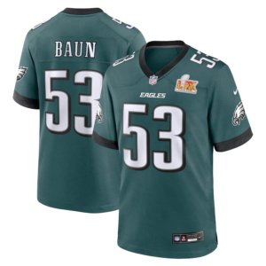 Eagles Zack Baun Super Bowl LIX Jersey Midnight Green
