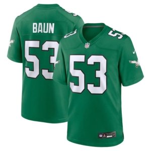Eagles Zack Baun Jersey Kelly Green