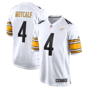 Steelers DK Metcalf Jersey White
