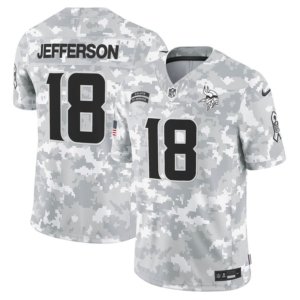 Vikings Jefferson Arctic Camo Jersey