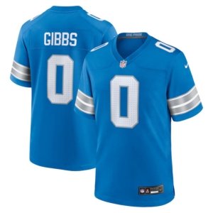 Lions Jahmyr Gibbs Number 0 Jersey