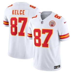 Chiefs Travis Kelce Vapor FUSE Jersey White