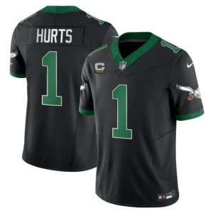 Eagles Jalen Hurts Kelly Black Vapor FUSE Jersey