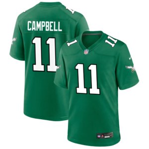 Eagles Jihaad Campbell Jersey Kelly Green