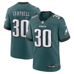 Eagles Jihaad Campbell Jersey Midnight Green