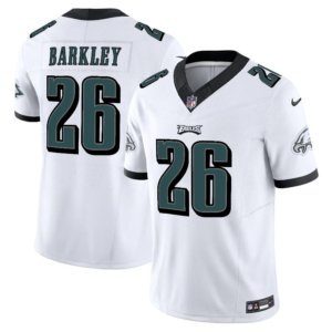 Eagles Saquon Barkley Vapor FUSE Jersey White
