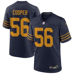 Packers Edgerrin Cooper Navy Throwback Jersey