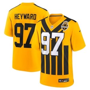 Steelers Cameron Heyward Gold Throwback Jersey