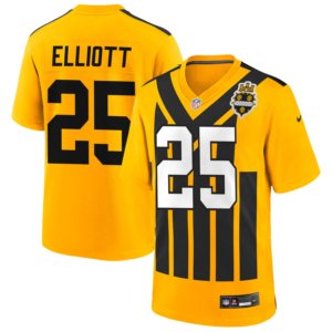 Steelers DeShon Elliott Gold Throwback Jersey