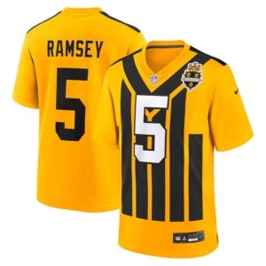 Steelers Jalen Ramsey Gold Throwback Jersey