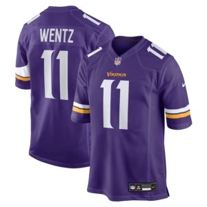 Vikings Carson Wentz Jersey Purple