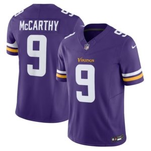 Vikings JJ McCarthy Vapor FUSE Jersey Purple