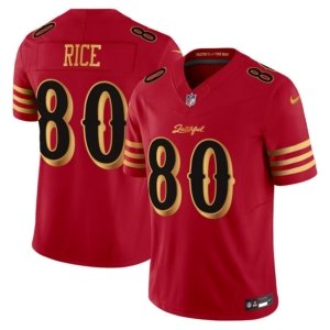 49ers Jerry Rice Rivalries Jersey Red