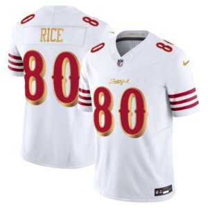 49ers Jerry Rice Rivalries Jersey White