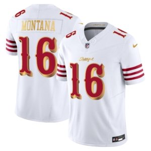 49ers Joe Montana Rivalries Jersey White