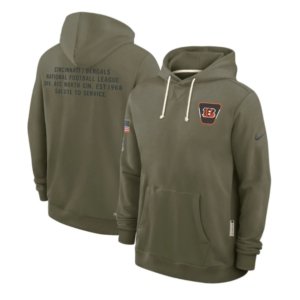 Bengals Olive 2025 Salute to Service Hoodie