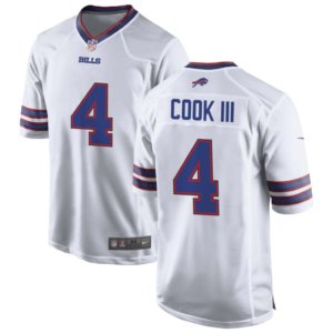 Bills James Cook III Jersey White