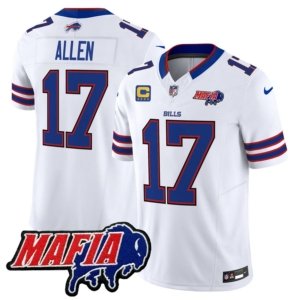 Bills Josh Allen Mafia Patch Jersey White