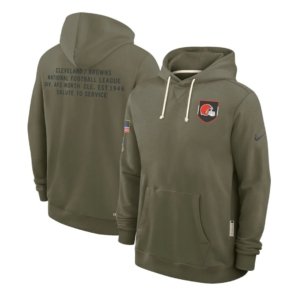Browns Olive 2025 Salute to Service Hoodie