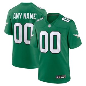 Eagles Custom Name Jersey Kelly Green