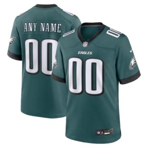 Eagles Custom Name Jersey Midnight Green