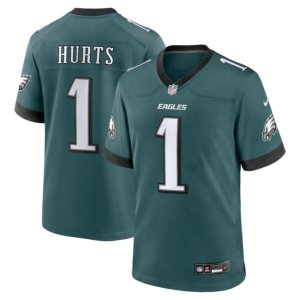 Eagles Jalen Hurts Jersey Midnight Green