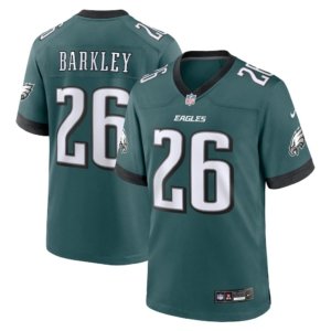 Eagles Saquon Barkley Jersey Midnight Green