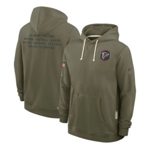 Falcons Olive 2025 Salute to Service Hoodie