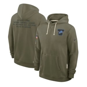 Lions Olive 2025 Salute to Service Hoodie