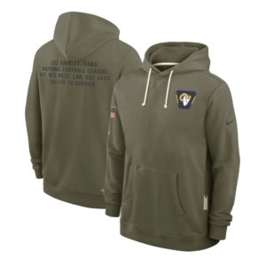 Rams Olive 2025 Salute to Service Hoodie