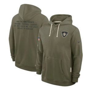Saints Olive 2025 Salute to Service Hoodie