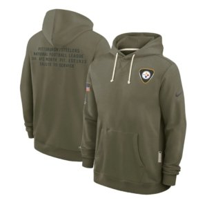 Steelers Olive 2025 Salute to Service Hoodie