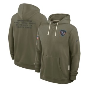 Titans Olive 2025 Salute to Service Hoodie