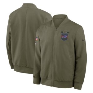 Bills 2025 Salute to Service Full-Zip Bomber Jacket
