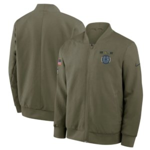 Colts 2025 Salute to Service Full-Zip Bomber Jacket