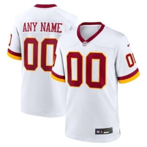 Commanders Custom Jersey White